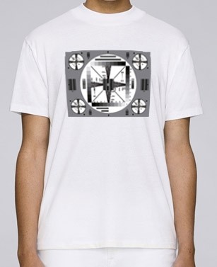 ORF Shirt (Herren) -weiß, Testbild schwarz/weiß